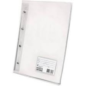 PASTA CATALOGO TRANSPARENTE 20 PLASTICOS