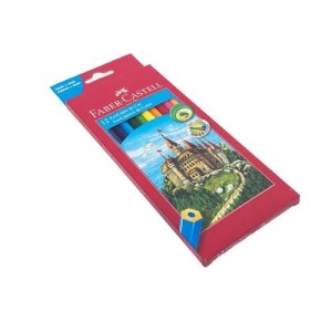 LAPIS DE COR ECOLÁPIS  12 CORES  SEXTAVADO - FABER CASTELL