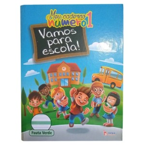 CADERNO CALIGRAFIA PAUTA VERDE GRANDE 40FLS CAPA DURA - TAMOIO