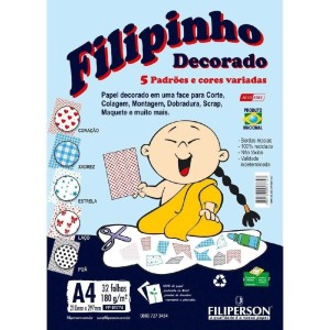 BLOCO CRIATIVO DECORADO 180G FILIPINHO