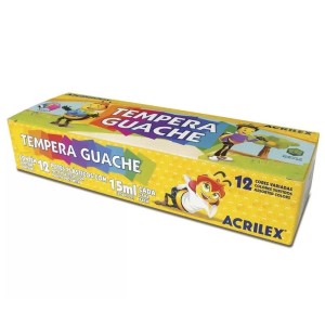 TINTA GUACHE 12 CORES - ACRLIEX